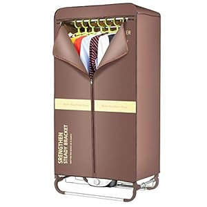 1000 W draagbare droger, 15 kg drielaagse opvouwbare elektrische droger, 1,4 m intelligente regeling energiebesparing (negatieve ionen) automatische synchrone verwarming droger