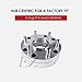 2 Wheel Adapter 5x5 to 6x5.5 | 5x127 to 6x139.7 Fits 5x5 Hub with 78mm Lip to Hub Centric Fit 6 Lug Chevy GMC Wheels