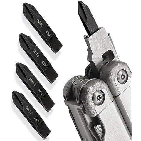 GALVANOX 4-Pack Double-Ended Screwdriver Bits for Leatherman Tools Cover