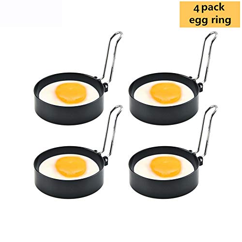 WQFXYZ Egg Ring,Stainless Steel Omelet Mold,Non Stick Egg Ring Mold,Cooking Tool for Fried