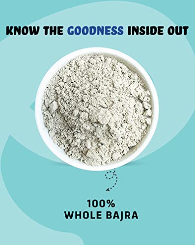 Image of True Elements Bajra Atta 1kg - Bajra Flour, Bajri | Millet Flour | 100% Natural & Gluten Free | High Fibre Atta (Pack of 2)