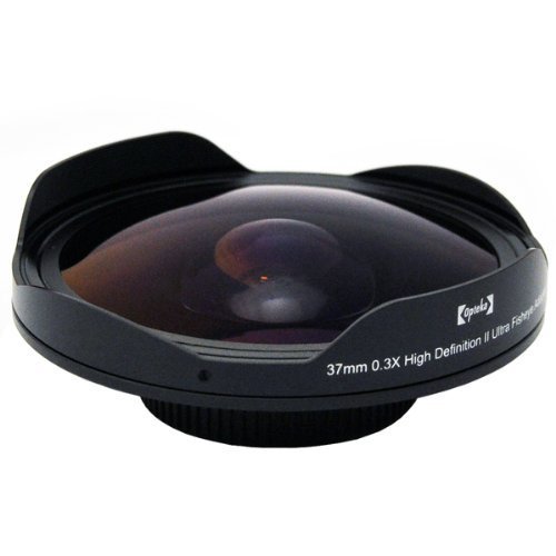 Opteka Platinum Series 0.3X HD Ultra Fisheye Lens for Sony DCR-SR37, SR38, SR40, SR42, SR45, SR46, SR47, SR48, SR50, SR52, SR57, SR60, SR62, SR65, SR67, SR68, SR70, SR72, SR77, SR80, SR82, SR85, SR87, SR88, SR90, SX83, TRV11, TRV15, TRV16, TRV17, TRV18, TR19, TRV22, TRV25, TRV27, TRV33, TRV38, TRV39, TRV6, HDR-CX100, CX110, CX150, CX300, CX350, CX360, CX370, HC3, PJ10, PJ30, PJ50, SR1, SR10, TD10, UX1, UX10, UX20, XR100, XR101, XR150, XR200, XR350 and HXR-MC1 Digital Video Camcorders