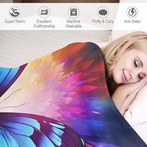 Couverture en Papillon Super Douce et Moelleuse en Flanelle Haut de Gamme - 4