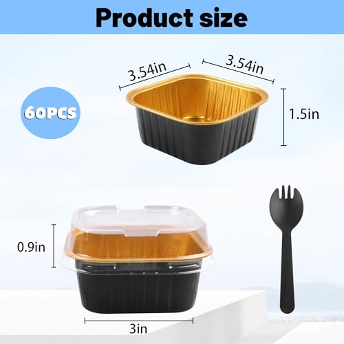 30% Off 60 Mini Baking Molds with Lids & Spoons - Image 3