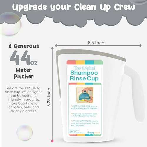 Image of Shampoo Rinse Cup for Kids | Baby Bath Pail | Tear Free Baby Rinser Pail