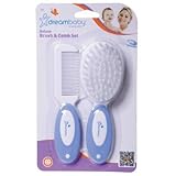 Dreambaby L327 Deluxe Baby Hair Brush and Comb Gentle Groom, Blue