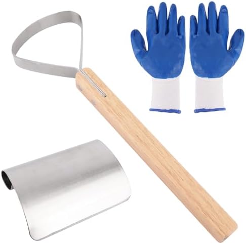 Amazon.com: Hide Scraper Fleshing Tool Set, Stainless Steel Hide ...