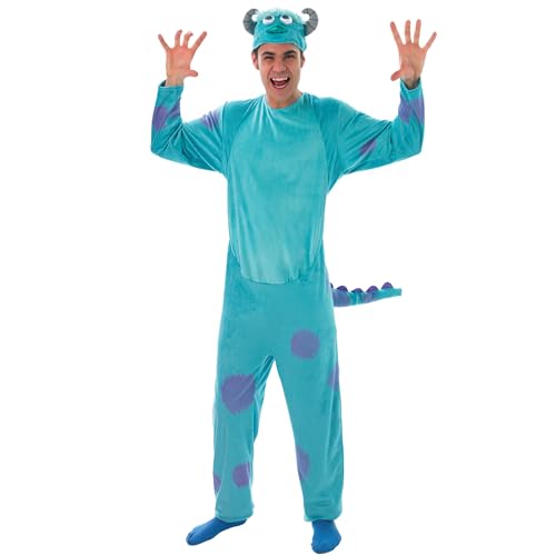 Costume de monstre adulte XL combinaison bleue Yummy Bee avec capuche