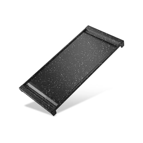 UPGRADED WB31X24738 Non-stick Griddle Replacement for GE Appliance Gas Stove Range, Stove Top for GE Center Part, Food Grade Non-Stick Marble Style Coating Aluminum Griddle, APEO & PFOA Free