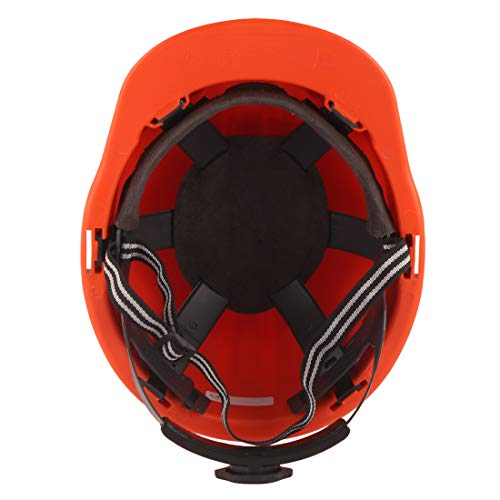 Image of KARAM PN581 Safety Industrial Helmet for Men | Light Weight with Ratchet Type Adjustment | Comfortable Fit & Durable Hard Hat | EN Certified | Orange