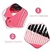 Healeved Folding Comb Travel Size Compact Double Teeth Hair Brush Portable Detangling Styling Tool for Women on-the-Go Hair Care