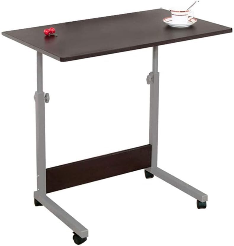 Laptop Stand Rolling Cart Foldable Portable Mobile Height Adjustable Standing Table for Home Multifunction Workstation