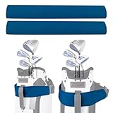 Urgown Golf Cart Strap Sleeve, Protect Your Golf Bag from Wear and Dirt - Premium Material, Simple Design, Easy to Install, Universal Fit, Blue, 2pcs