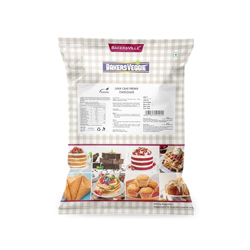 Image of Bakersveggie Eggless Cake Premix, 1 Kg (Lava Cake Premix)
