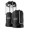 SUBOOS Batteriebetriebene LED Camping Laterne – 2 St. – 2x Heller LED Laterne – Magnetfuß & Ausklappbarer Haken…