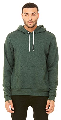 Bella + Canvas Unisex Sponge Fleece Pullover Hoodie S BLACK