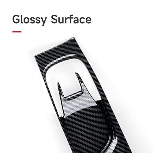 Image of Car Inner Door Handle Bowl Decals for 2022 2023 2024 2025 2026 Honda Civic 11th Gen Accessories ABS Carbon Fiber Interior Stickers