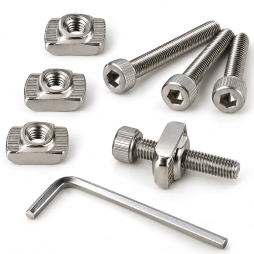 Image of By VP INDUSTRIES (Combo - 10 Pcs) M6x12 Allen Socket Screw with Hammer Nut