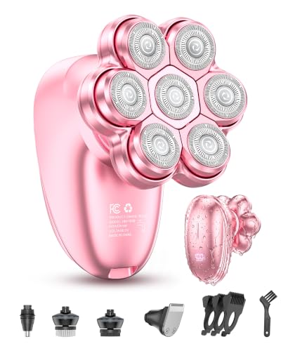 Image of Electric Razors for Women, 5-in-1 Womens Electric Shavers for Legs,7D Waterproof Wet Dry Travel Body Hair Remover Bikini Shavers Gift for Lady Face Underarms Public