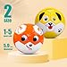 Toddler Soccer Ball Size 2 - Small Soft Kids Ball 2 Pack for Ages 1-3 3-5 - Cartoon Sports Toy Boys Girls - Soccer Gift for Indoor Outdoor Games - Birthday/First/Valentine Gift for Toddlers Kids