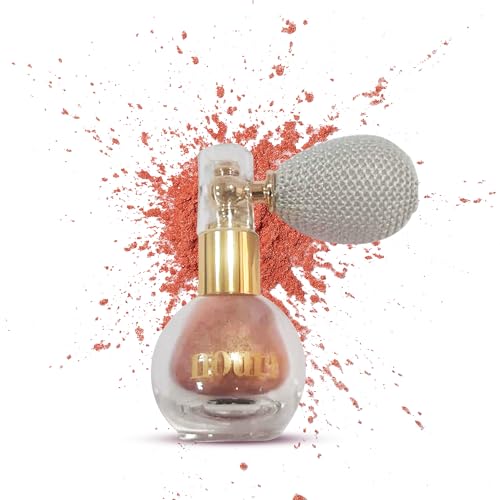 Glitter Dust Puff | High-Gloss Beauty Spray for Body Glow & Shimmer | Mess-Free, Buildable Coverage | Reusable & Travel-Friendly | Versatile Glow Dust, 1 Count – Pink Glitter