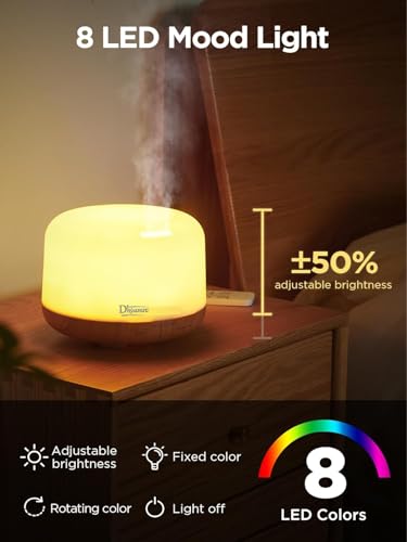 Image of 500ml Premium, Essential Oil Diffuser, 5 in 1 Ultrasonic Aromatherapy Fragrant Oil Humidifier Vaporizer, Timer and Auto-Off Safety Protection Quiet Diffusers for Home Office SPA Yoga