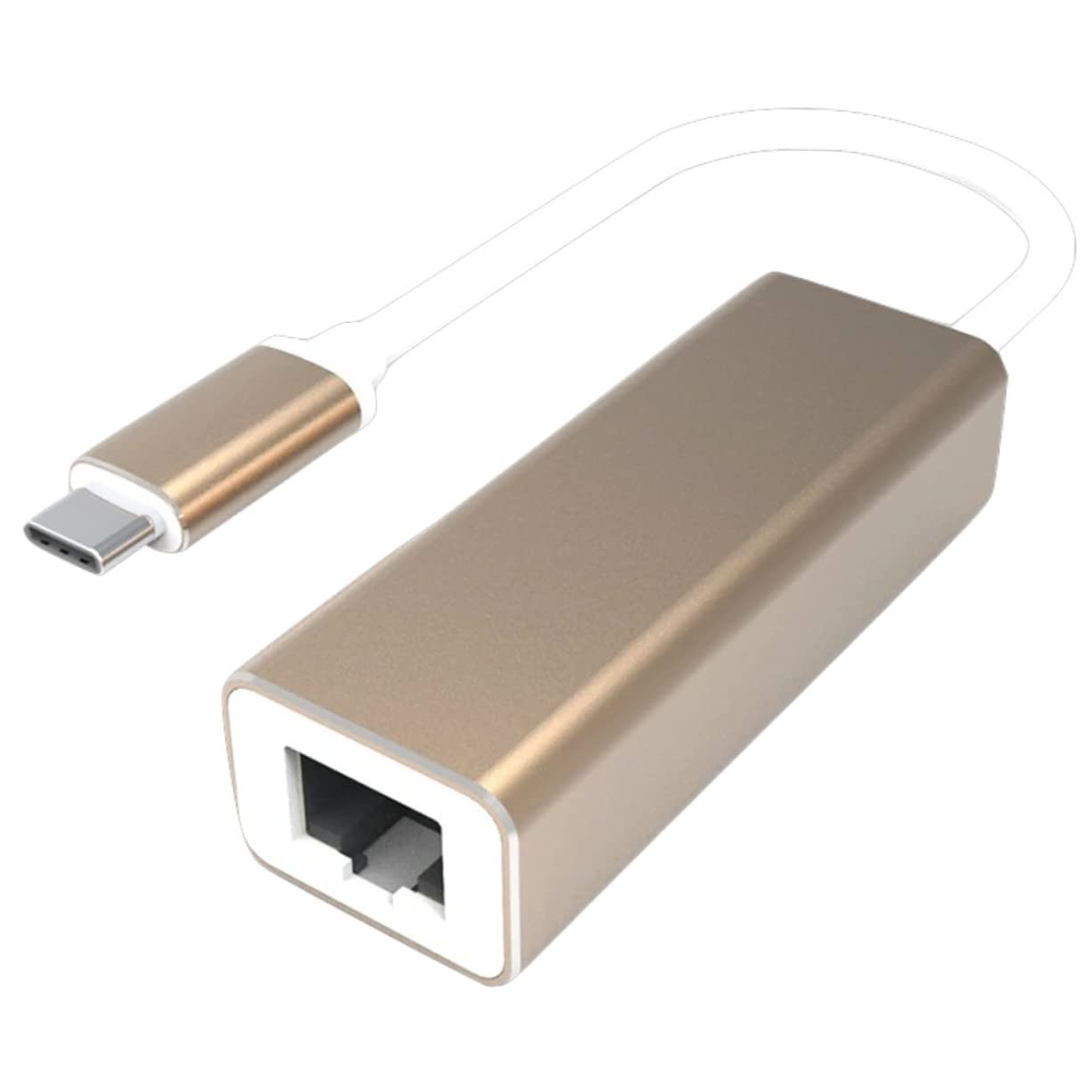 SHINEOFI Adattatore Convertitore Ethernet Usb-C 3 Pezzi USB Porta Gigabit Per Laptop Convertitore Ethernet USB Schede Audio Esterne Golden Abs