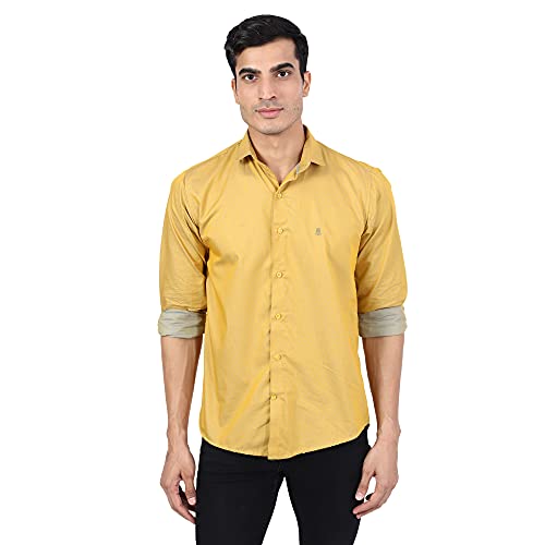 Image of TAHVO Men's Regular Fit Long Sleeves Cotton Formal Shirt