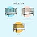 DaVinci Jenny Lind 3-in-1 Convertible Baby Crib - GREENGUARD Gold Certified Portable Convertible Baby Crib to Toddler Bed, Daybed - Durable & Easy to Assemble - 4 Adjustable Mattress Heights - Green