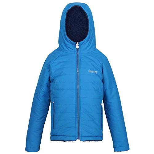 Regatta Spyra Chaqueta con capucha Junior ligera y aislante con diseño reversible Baffled/acolchado chaquetas mixtas niño