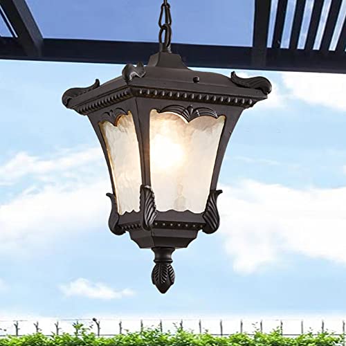 Lampe suspendue extérieure pour porche de villa et terrasse style paysage rural chic