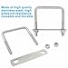 Rierdge 2 Stainless Steel Square U-Bolts, Inner Width 2.5