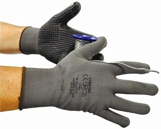 Polyco Matrix D Grip Gloves, Grey, Size Large (9) - Pack of 12