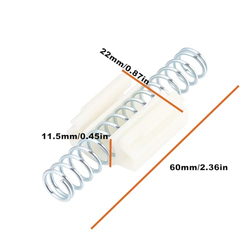 8 resortes de reparación para puertas plegables de clóset, 60 x 22 mm miniatura 4