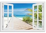 landschaftsbilder acryl malen IN- & OUTDOOR: Die wetterfesten Wandbilder mit Fensterblick Effekt aus Acrylglas sind perfekt für Innen und Außen geeignet und sind eine moderne Deko für alle Wände draußen im Garten, auf der Terasse, Balkon, oder im Badezimmer (wasserfest), dem Wohnzimmer, Schlafzimmer oder der Küche.