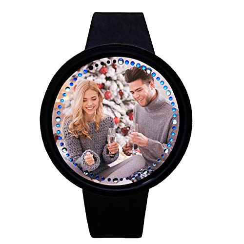 Neuheit Foto Flash Watch Personalisierte Fotodruck Silikon Armband Uhr Einzigartige Geburtstag Valentinstag Vatertag Ideen für Männer Frauen
