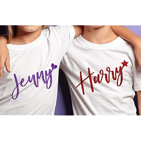 Custom Iron on Name Decal for Various Fabrics Cover
