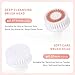 AKIMO Sonic Facial Cleaning Brush - Infrared Vibrating Face Brush with 3 Speed Modes, 2 Replacement Heads and Wireless Charging Base for All Skin Deep Cleaning and Massaging
