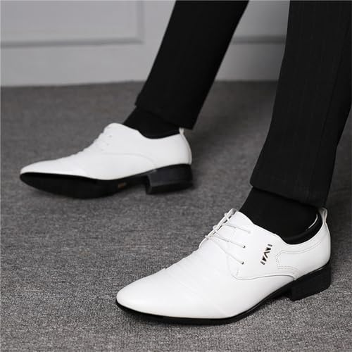 Men's Dress Shoes Classic Pointed-Toe Oxfords Shoes Lace Up Wedding Shoes Business Formal Modern Loafers Shoes2