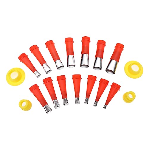 IWOWHERO Glue Nozzle Set Caulking Nozzles Caps Universal Stainless Steel Abs Easy to Carry