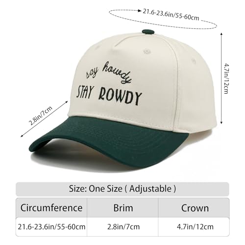 Gorra de Algodón Bicolor con Bordado Estilo Vaquero miniatura 4