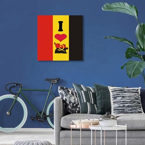 Lienzo de Angola decorativo ideal como regalo de boda elegante en cuadro de 20 x 20 pulgadas 7