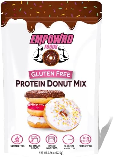 The Muscle Donut, High Protein Donut Mix, Gluten Free, Sugar Free, Low Carb, Low Glycemic