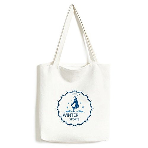 Sac en toile pour homme grand format et résistant motif ski