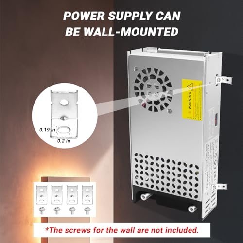 New Version Converter, 110V AC to 12V DC Converter Power Supply 12V 600W 50A DC Switch Transformer for RV,Pump,LED Strip, LCD Monitor (12V 600W)