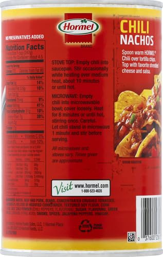 Image of Hormel Chili, with Beans 38 oz (Pack of 5)