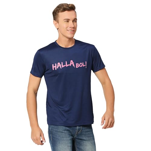 Image of playR x RR Halla BOL Tee - Men's Sports T-Shirt, Lightweight, Breathable Fabric, Comfortable Ideal for Training, Gym, Running, Match Days, Travel & Casual Wear for All Season