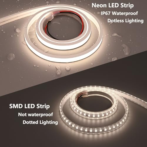 Tira LED Neon 24V 16.4ft Blanco Natural IP67 Flexible miniatura 2