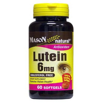 Mason Natural Lutein 6MG Softgels, 60 Count, (Stock Image is Wrong)
