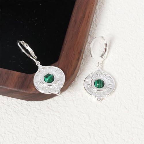 Natural Stone Sun/Fan Earrings - image 5